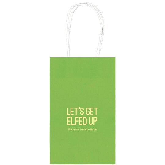Let's Get Elfed Up Medium Twisted Handled Bags